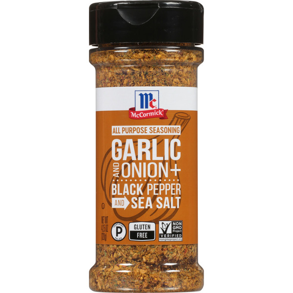 Spices & Seasonings McCormick® Garlic and Onion, Black Pepper and Sea Salt All Purpose Seasoning hero