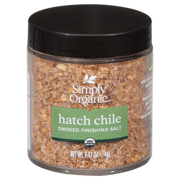 Simply Organic Finishing Salt, Hatch Chile, Smoked hero