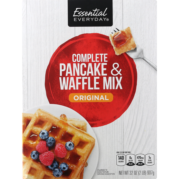 Hot Cereal & Pancake Mixes Essential Everyday Pancake & Waffle Mix, Complete, Original hero