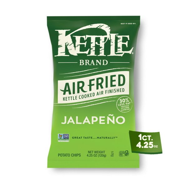 Kettle Chips Air Fried Jalapeno Kettle Potato Chips hero