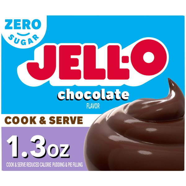 Doughs, Gelatins & Bake Mixes Jell-O Zero Sugar Chocolate Flavor Cook & Serve Pudding & Pie Filling hero