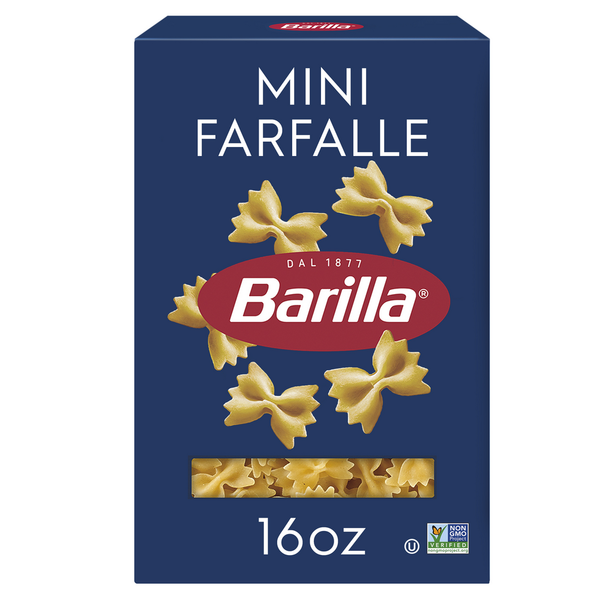 Dry Pasta Barilla Mini Farfalle - Non-GMO Pasta Made with Durum Wheat Semolina & Kosher hero