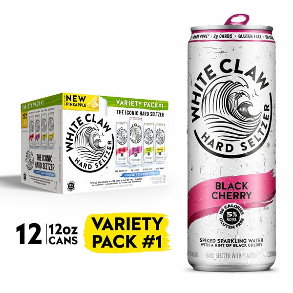 Hard Seltzers White Claw Hard Seltzer Variety No. 1 hero