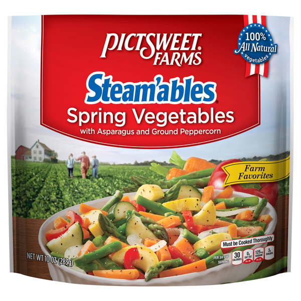 Frozen Produce Pictsweet Farms Steamables Farm Favorites Spring Vegetables hero