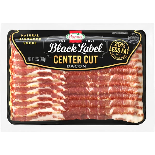 Hot Dogs, Bacon & Sausage Hormel Black Label Center Cut Bacon hero