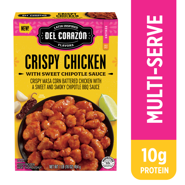 Frozen Meals Del Corazón Crispy Chicken with Sweet Chipotle Sauce hero