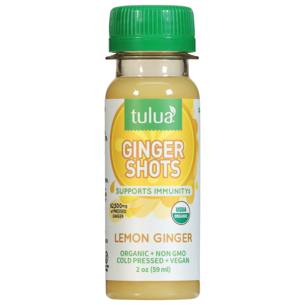 Juice & Nectars Tulua Ginger Shots, Lemon Ginger hero