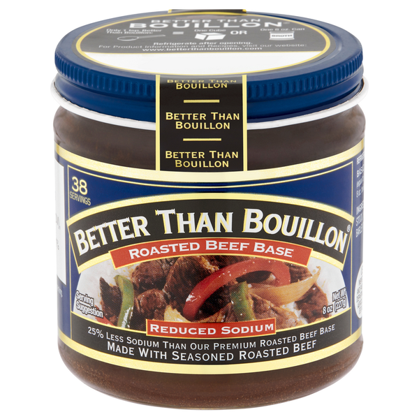 Soup, Broth & Bouillon Better Than Bouillon Beef Based, Reduced Sodium, Roasted hero