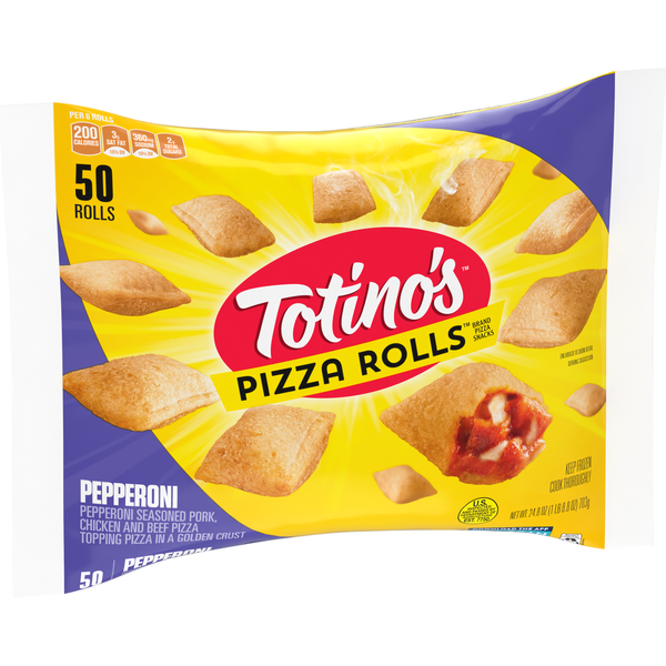 Totino's Pizza Rolls Pepperoni Flavored Frozen Snacks hero