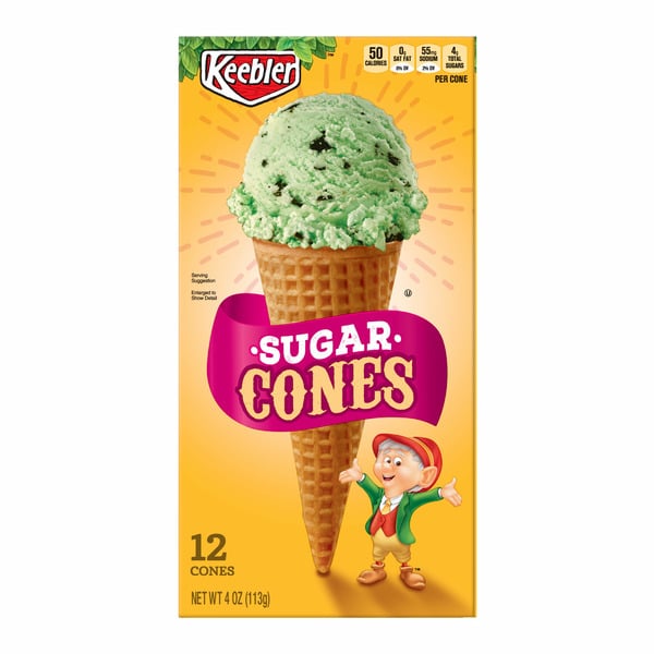 Ice Cream Toppings Keebler Ice Cream Cones Original hero