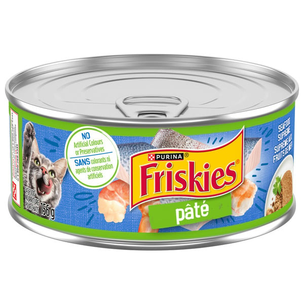 Cat Food & Care Purina Friskies Pate Seafood Supreme hero