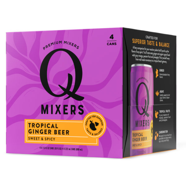 Ale Q Mixers Tropical Ginger Beer, Premium Mixer hero