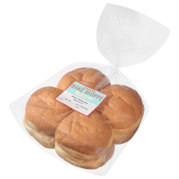 Buns & Rolls Bake Shoppe Hamburger Buns, White hero