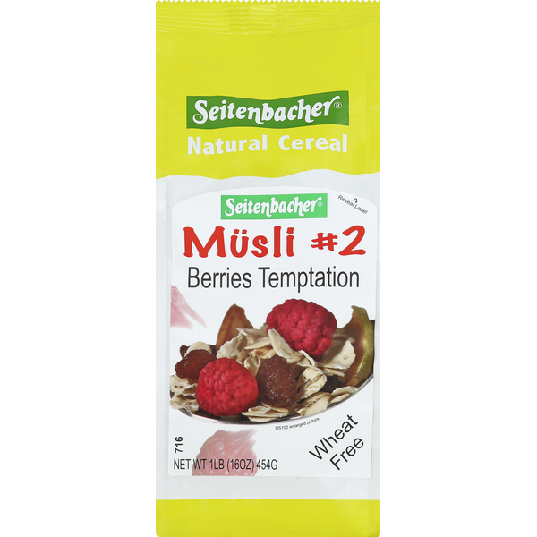 Cereal Seitenbacher Cereal, Natural, Musli No. 2, Berries Temptation hero