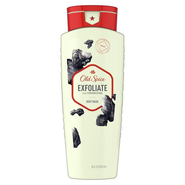 Facial Care Old Spice Body Wash for Men Exfoliate with Charcoal Scent Inspired by Nature hero