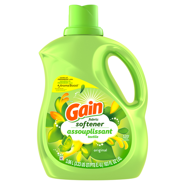 Gain Fabric Softener, Original, 120 Loads, HE Compatible hero