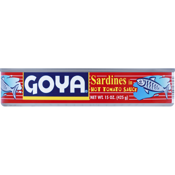 Canned Meat & Seafood Goya Sardines in Hot Tomato Sauce hero