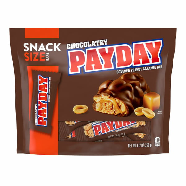 PAYDAY Chocolatey Peanut Caramel Snack Size Candy hero