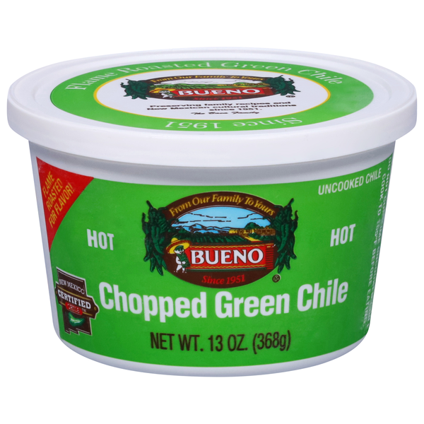 Spices & Seasonings Bueno Foods Green Chile, Chopped, Hot hero