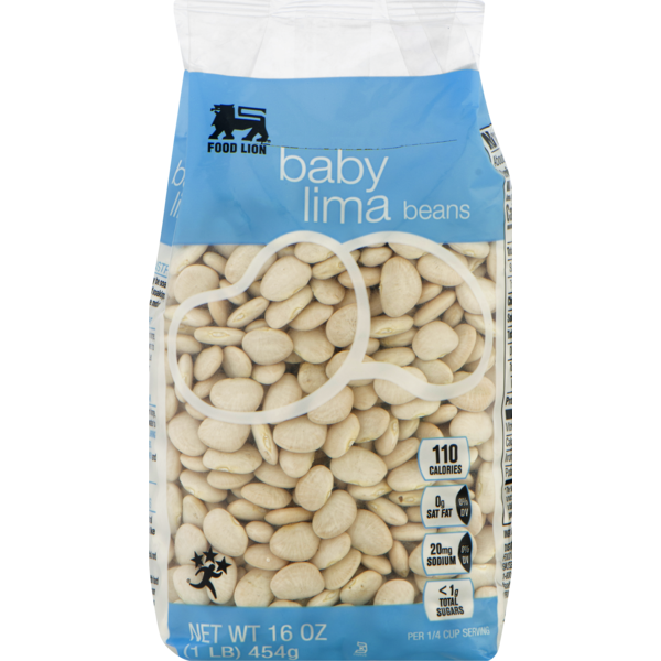 Canned & Jarred Vegetables Food Lion Beans, Baby Lima, Bag hero