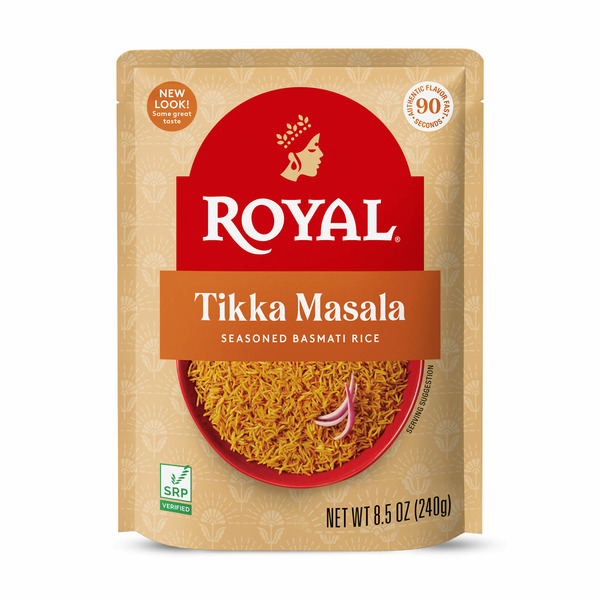 Grains, Rice & Dried Goods Royal Ready to Heat Microwave Tikka Masala, Seasoned Basmati Rice hero