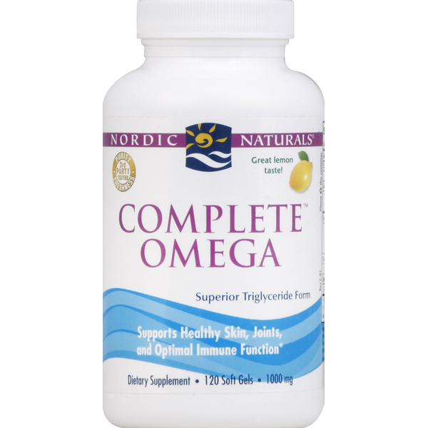 Vitamins & Minerals Nordic Naturals Complete Omega, 1000 mg, Soft Gels, Great Lemon Taste! hero