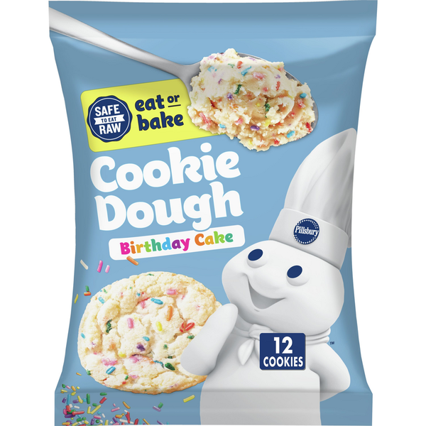 Cookies & Cakes Pillsbury Ready to Bake! Birthday Cake Cookie Dough hero