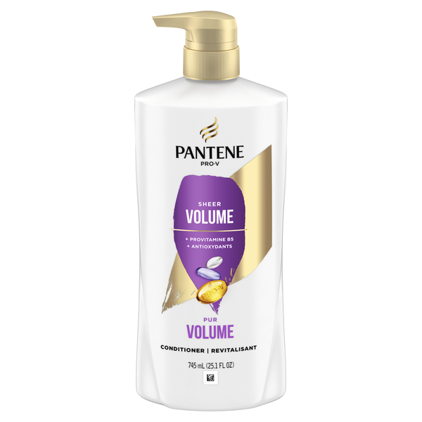 Hair Care Pantene Conditioner, Smooth and Sleek for Dry Frizzy Hair, Color Safe, with pump hero