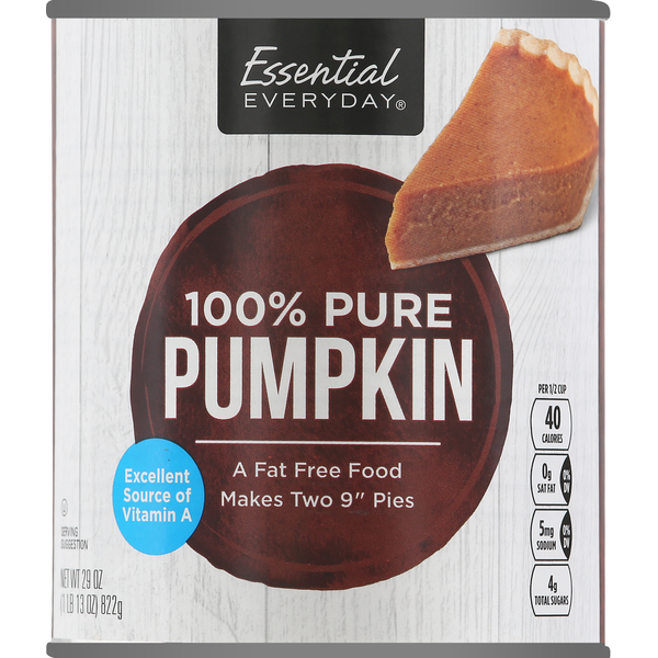 Canned Fruit & Applesauce Essential Everyday Pumpkin, 100% Pure hero