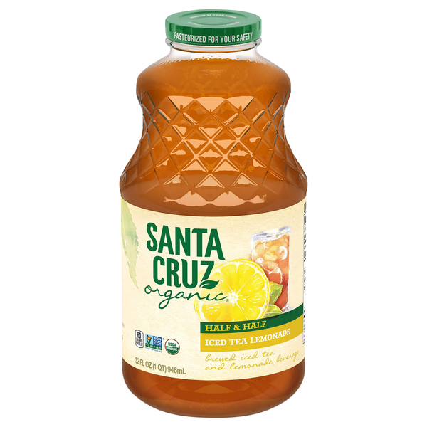 Juice & Nectars Santa Cruz Organic Half and Half Iced Tea Lemonade hero