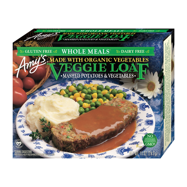 Frozen Vegan & Vegetarian Amy's Kitchen Veggie Loaf & Mashed Potatoes Entrée hero