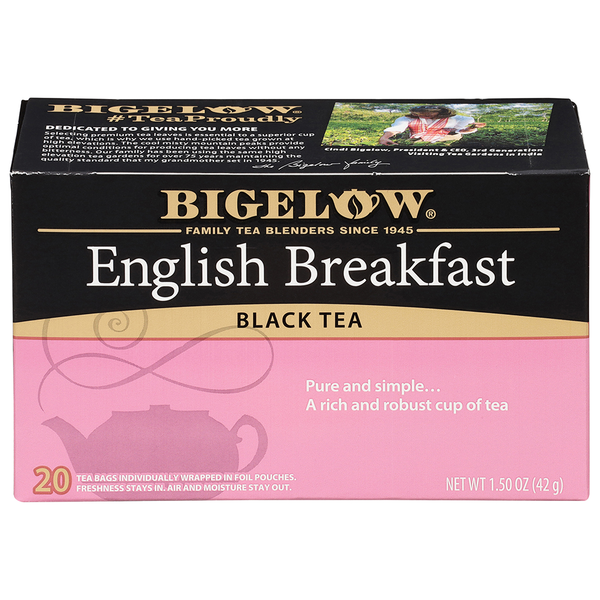 Tea Bigelow Black Tea, English Breakfast, Tea Bags hero