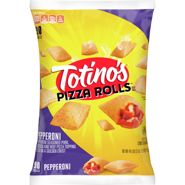 Frozen Appetizers & Sides Totino's Pizza Rolls, Pepperoni hero