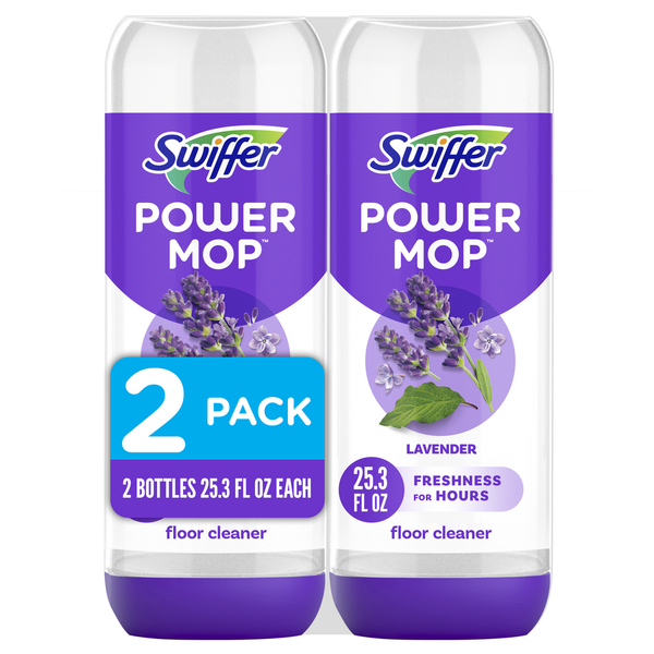 Swiffer PowerMop Floor Cleaning Solution, Lavender hero