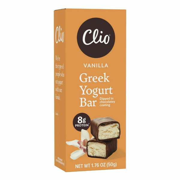 Yogurt Clio Vanilla Greek Yogurt Bar hero