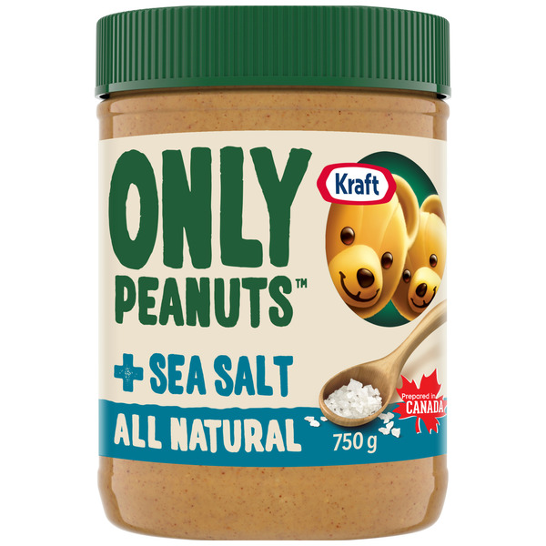 Spreads Kraft Only Peanuts All Natural Peanut Butter with Sea Salt hero