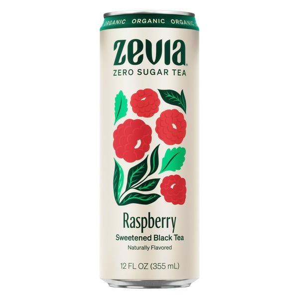 Zevia Organic Raspberry Sweetened Black Tea hero