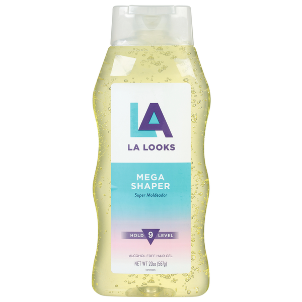 Hair Care LA Looks Hair Gel, Alcohol Free, Mega Shaper, Super Moldeador hero