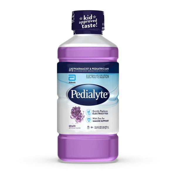 Baby First Aid & Vitamins Pedialyte Electrolyte Solution, Grape hero