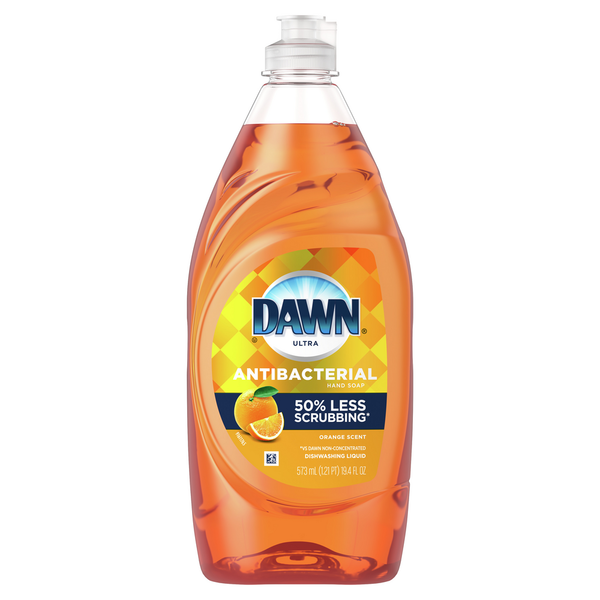 Dish Detergents Dawn Ultra Antibacterial Dishwashing Liquid Dish Soap, Orange Scent hero