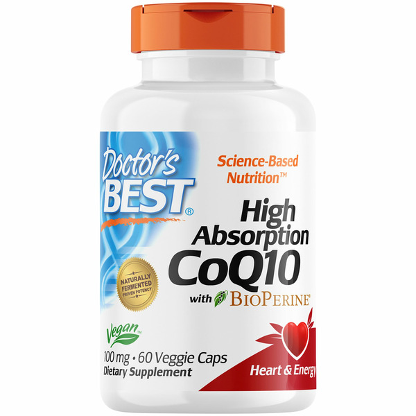 Heart Health Doctor’s Best CoQ10, High Absorption, with BioPerine, 100 mg, Veggie Caps hero