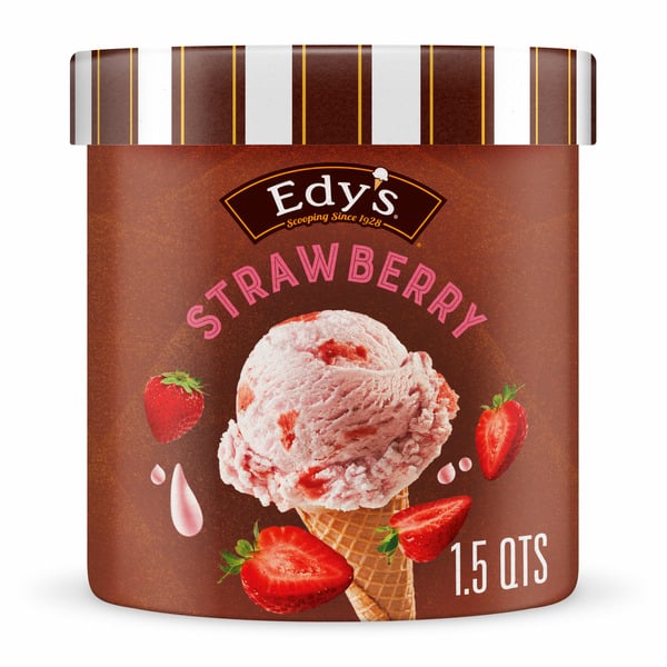 Ice Cream & Toppings Edy's/Dreyer's Strawberry Ice Cream hero