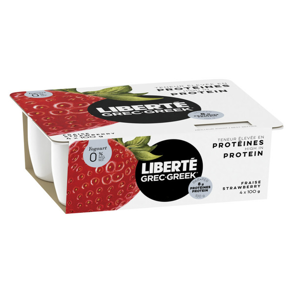 Yogurt Liberté Greek Yogurt Strawberry Multipack hero