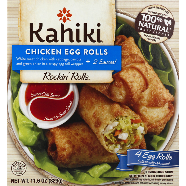 Frozen Appetizers & Sides Kahiki Rocking Rolls Chicken Egg Rolls hero