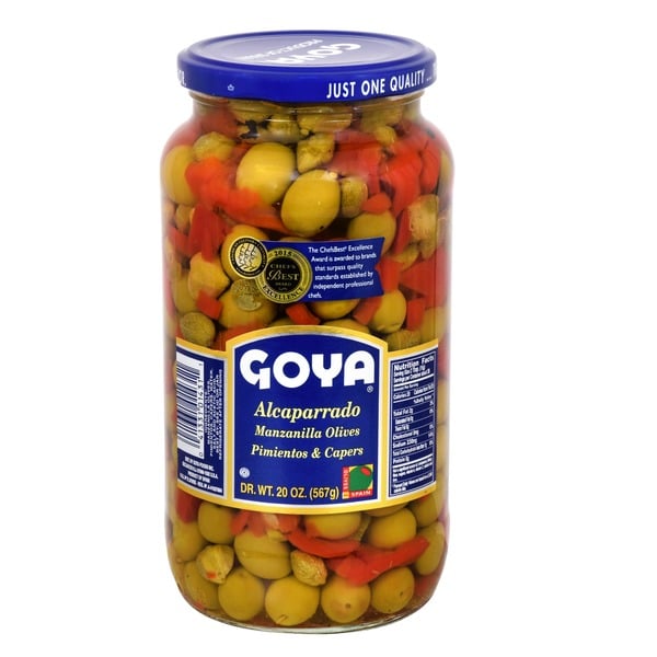 Pickles, Peppers & Olives Goya Alcaparrado - Manzanilla Olives, Pimientos & Capers hero