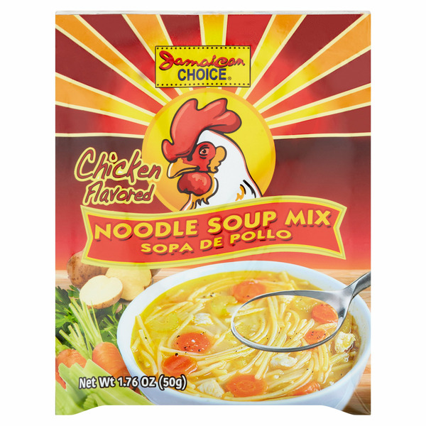 Jamaican Choice Chicken Flavored Noodle Soup Mix hero