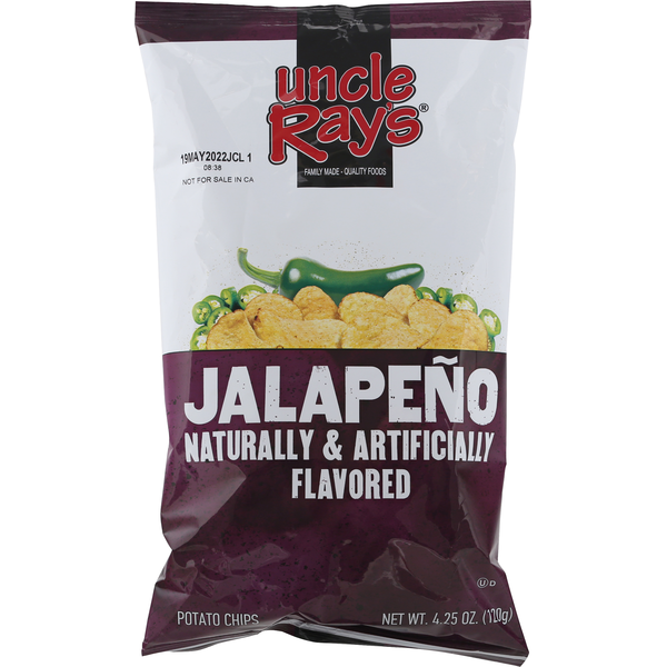 Chips & Pretzels Uncle Ray's Potato Chips, Jalapeno hero