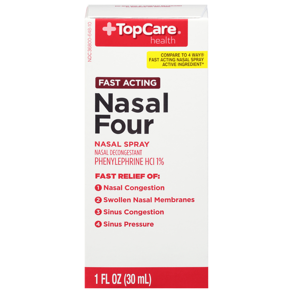 Cold, Flu & Allergy TopCare Nasal Four, Fast Acting hero