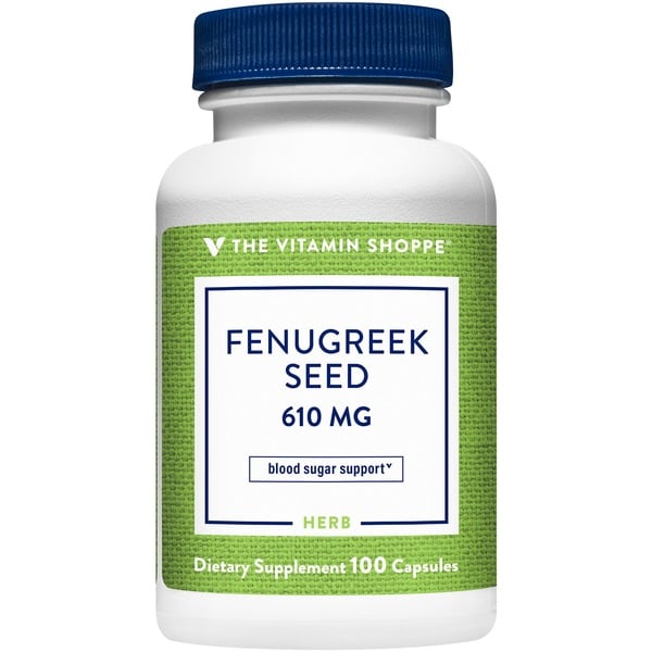 Herbs F-N The Vitamin Shoppe Fenugreek Seed - 610 MG (100 Capsules) hero