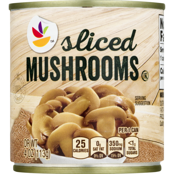 Canned & Jarred Vegetables Store Brand Mushrooms, Sliced Button hero